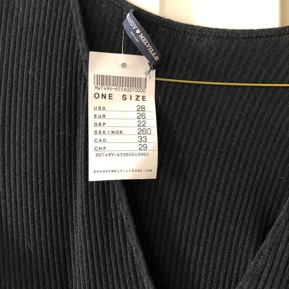 NWT Brandy Melville Long Sleeve V-Neck Dress - Picture 3 of 3